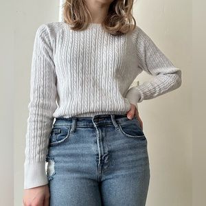 White Knit Sweater size S/M